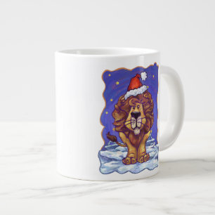 Lion Christmas Large Coffee Mug