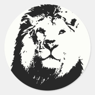 Lion Classic Round Sticker