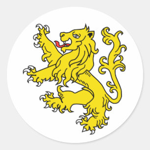 Lion Classic Round Sticker