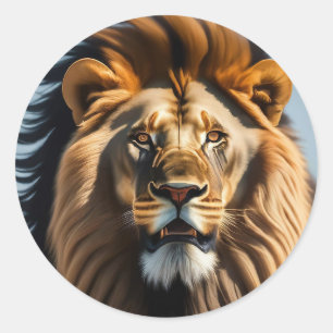 Lion Classic Round Sticker