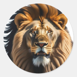 Lion Classic Round Sticker