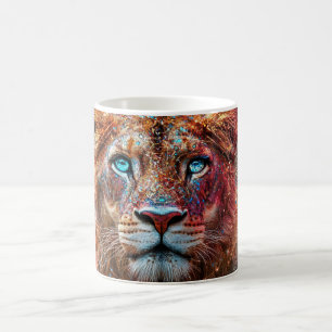 lion coffee mug