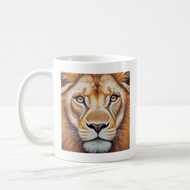 Lion Coffee Mug (Left)