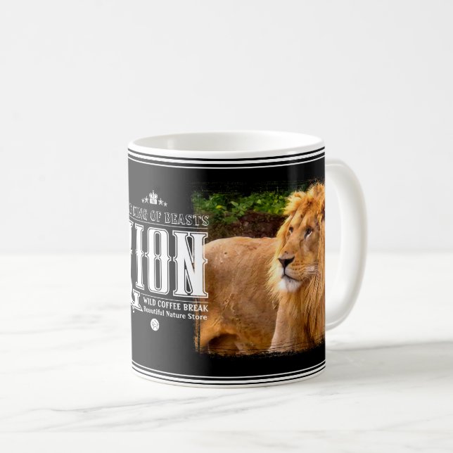 Lion Coffee Mug (Front Right)