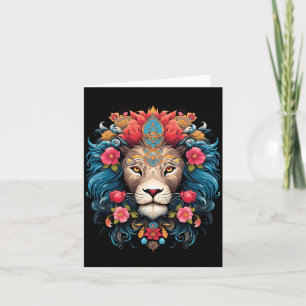 Lion Colourful Lions From Africa Day Of The Card