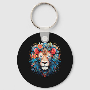Lion Colourful Lions From Africa Day Of The Key Ring