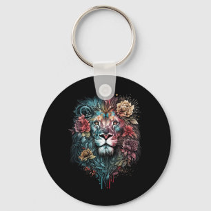 Lion Colourful Lions From Africa Day Of The Key Ring