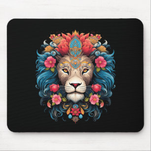 Lion Colourful Lions From Africa Day Of The Mouse Pad