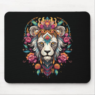 Lion Colourful Lions From Africa Day Of The Mouse Pad