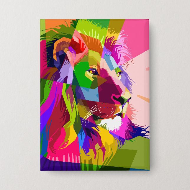 Lion Colourful Prismatic Pop Art Design-62501 (Front)