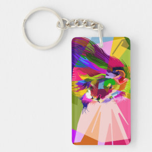 Lion Colourful Prismatic Pop Art Design-62501 Key Ring