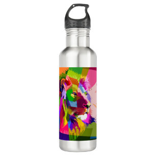 Lion Colourful Prismatic Pop Art Design-6250 710 Ml Water Bottle