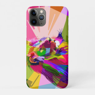 Lion Colourful Prismatic Pop Art Design iPhone 11 Pro Case