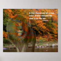 Lion Confucius Perception Inspirational Quote