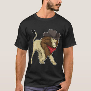 Lion Cowboy Cowboy hat T-Shirt