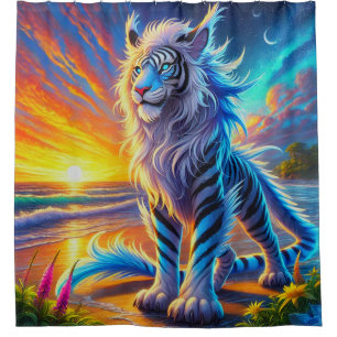 Lion Creature Shower Curtain