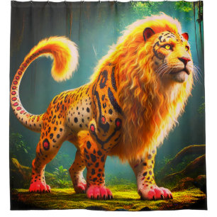 Lion Creature Shower Curtain