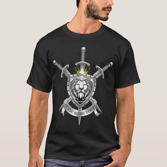 Lion Cross Shield T-Shirt (Front)