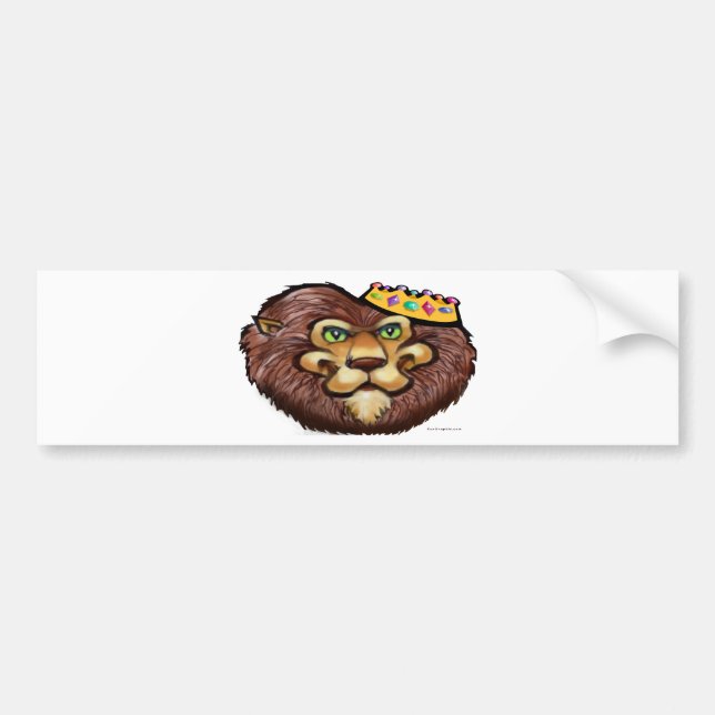 Lion Crown Bumper Sticker (Front)