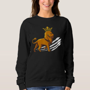 Lion Crown King Scratched Claw Leo Horoscope Zodia Sweatshirt