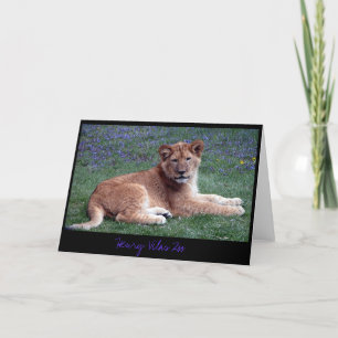 Lion Cub Card