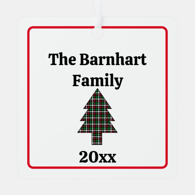 Lion Cub Personalise Name Photo Christmas Metal Tree Decoration (Back)