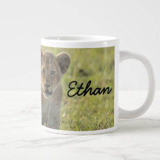 Lion Cub Personalise Name Seriously Large Coffee Mug