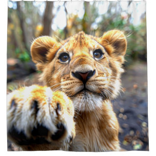 Lion Cub Shower Curtain