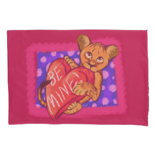 Lion Cub Valentine Pillowcase