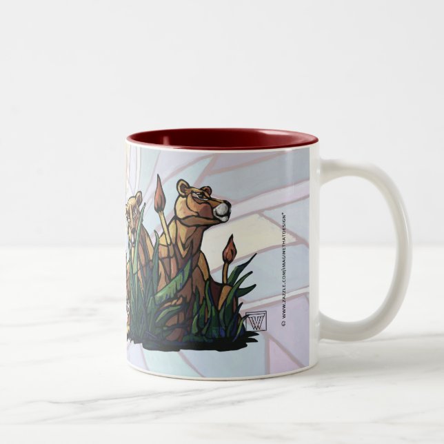 Lion Cubs Art Proud Mama Mug (Right)