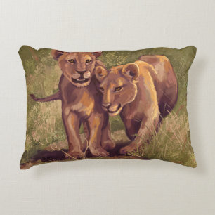 Lion Cubs Decorative Cushion