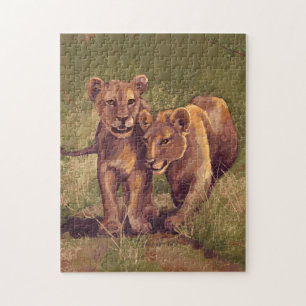 Lion Cubs Jigsaw Puzzle