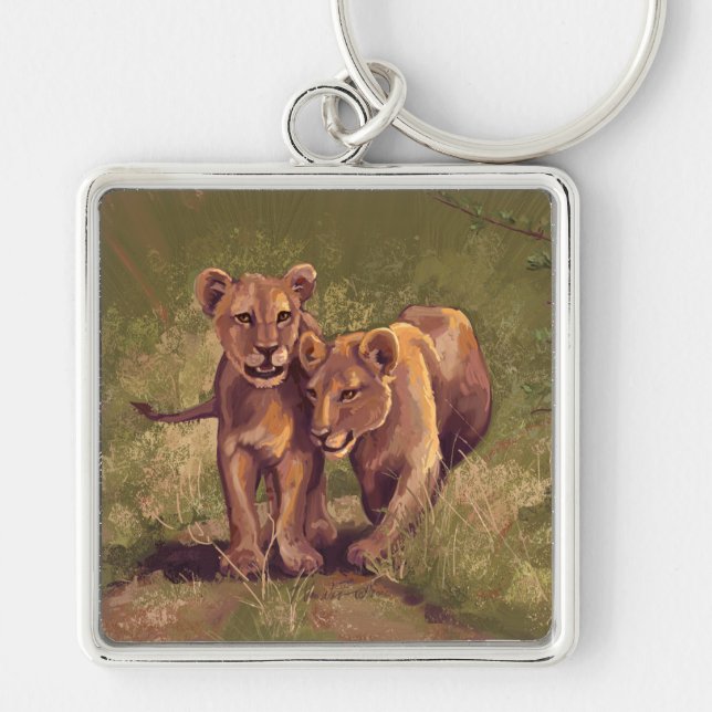 Lion Cubs Key Ring (Front)