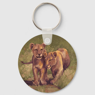 Lion Cubs Key Ring