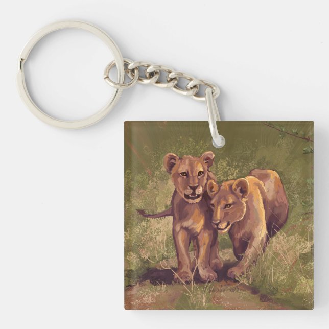 Lion Cubs Key Ring (Front)