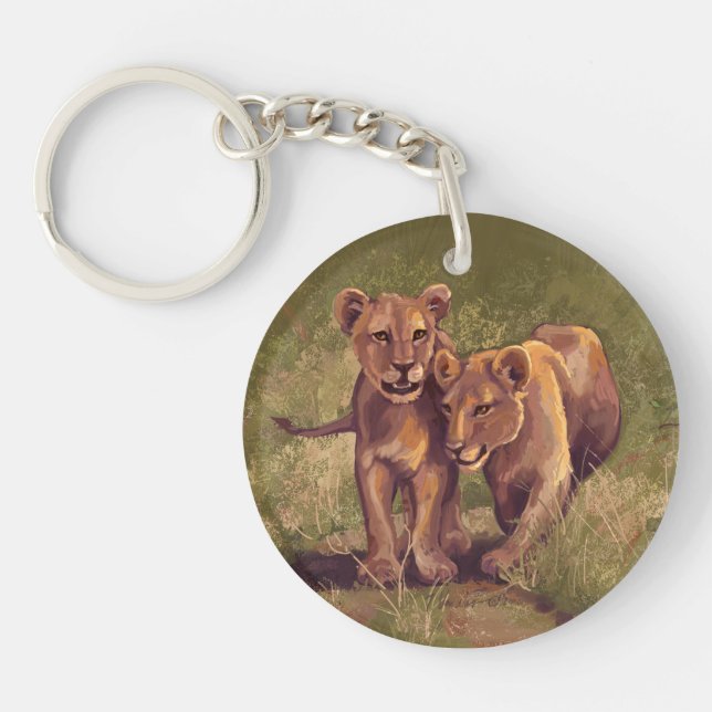 Lion Cubs Key Ring (Front)