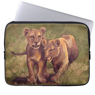 Lion Cubs Laptop Sleeve