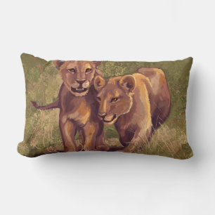 Lion Cubs Lumbar Cushion