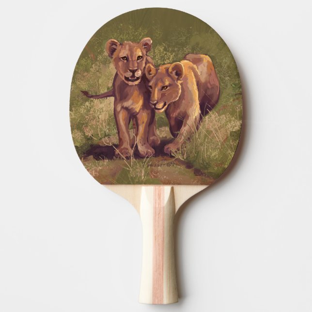 Lion Cubs Ping Pong Paddle (Front)