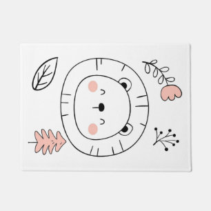 Lion Cute Lion Hand Drawn Doormat