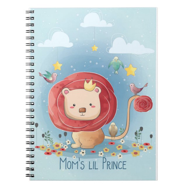 Lion Cute Lion Prince Notebook (Front)