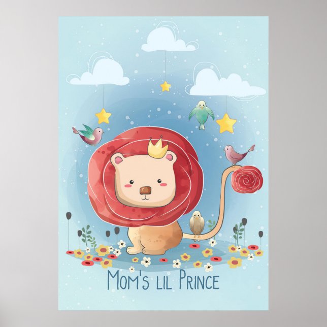 Lion Cute Lion Prince Poster (Front)