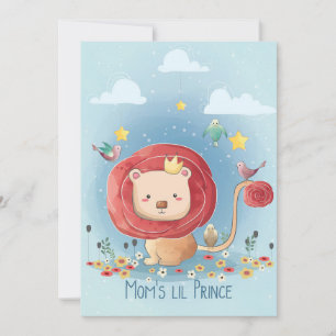Lion Cute Lion Prince Save The Date
