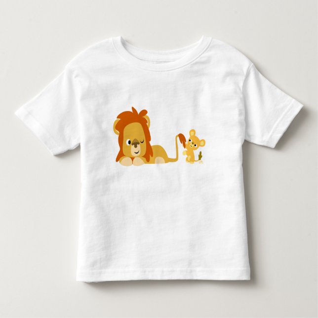 Lion Dad and Cub children T-shirt (Front)