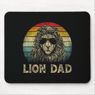 Lion Dad Lion Lovers Daddy Father's Day Mouse Pad