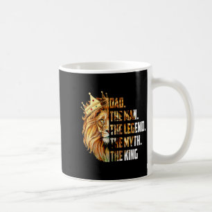 Lion Dad The Man The Myth The Legend Grandpa Fathe Coffee Mug