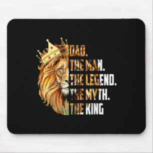 Lion Dad The Man The Myth The Legend Grandpa Fathe Mouse Pad