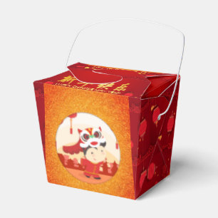 Lion Dance Chinese New Year Kid TOFB Favour Box