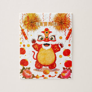 Lion Dance Puzzle for Kids