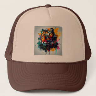 Lion design cap